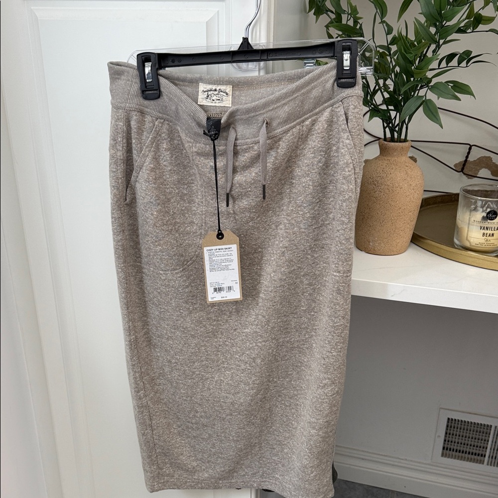 Prana Heathered Tan Pencil Skirt
